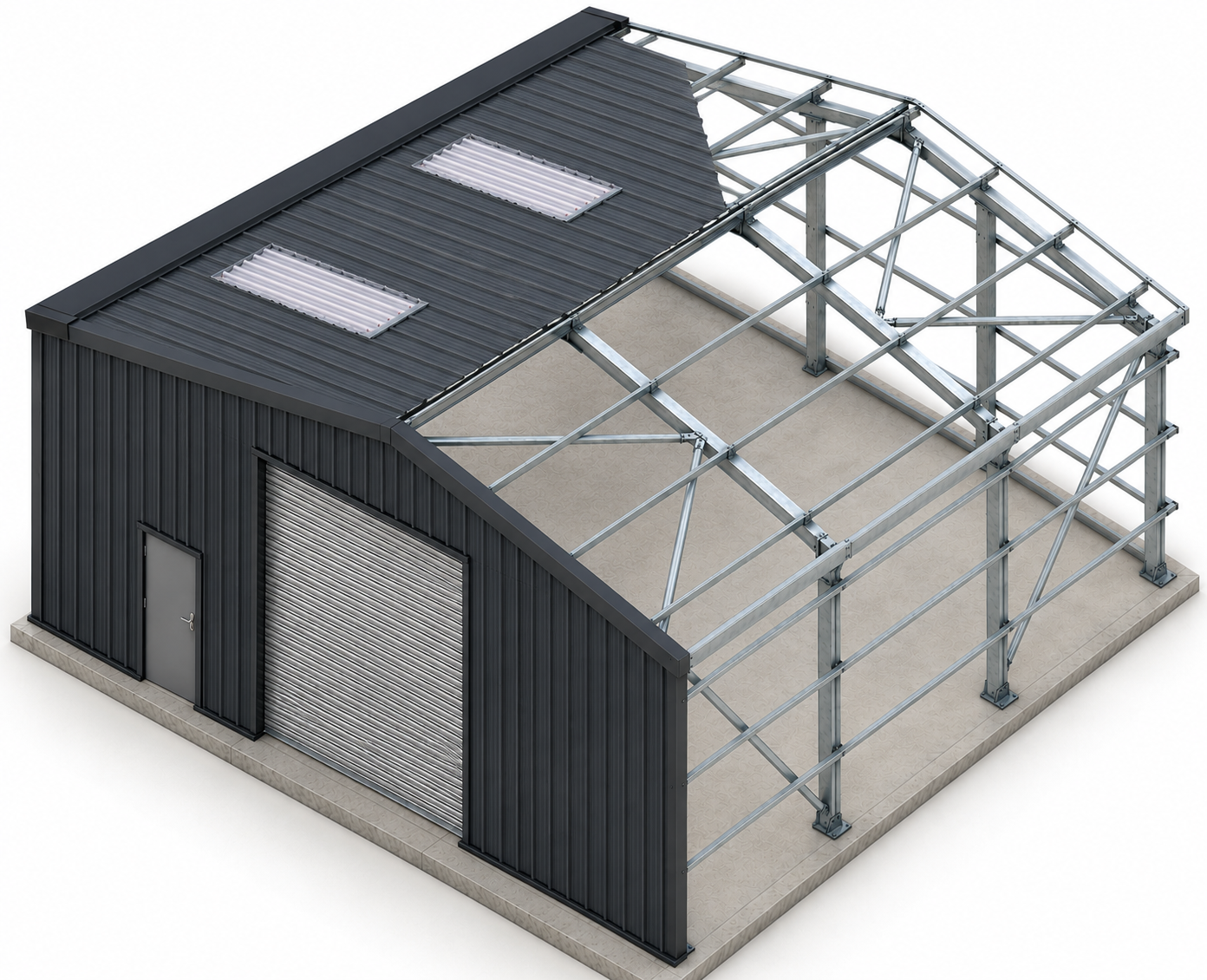 What’s Included With Your Steel Building? building cut away