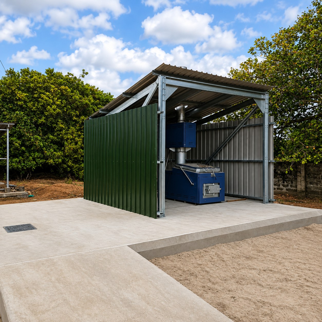 Overseas & Specialist Steel Buildings international industrial steel equipment shelter esb
