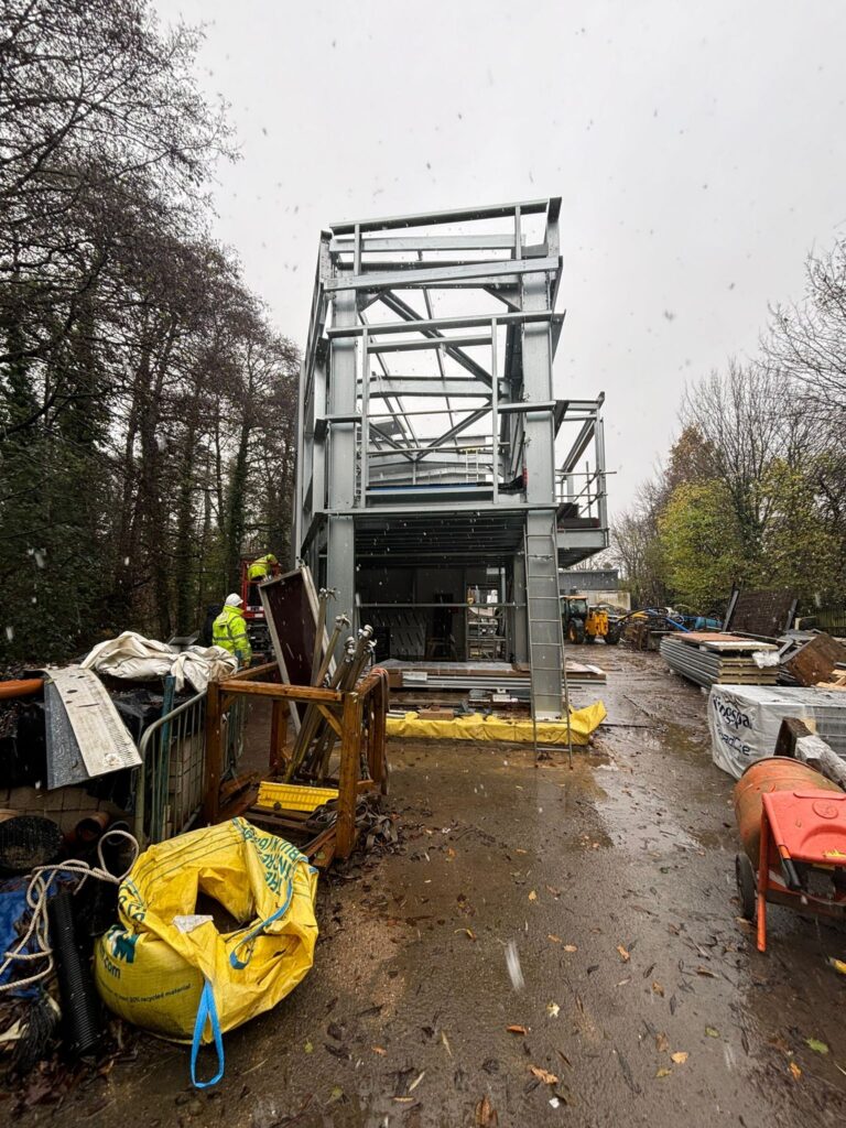 Steel Building Gallery commercial multi storey steel building frame end elevation