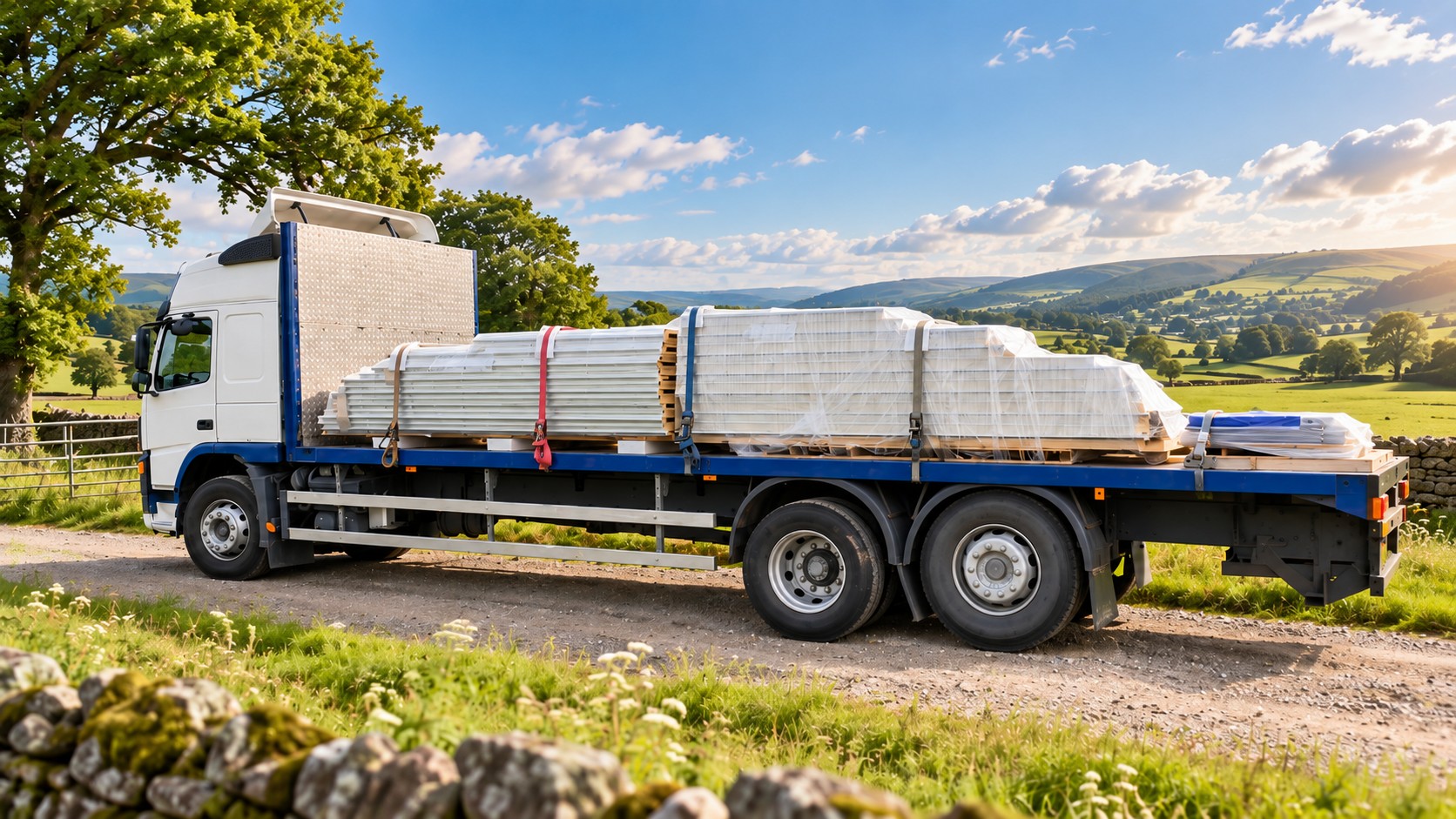 Steel Building Delivery commercial steel building transport delivery hero