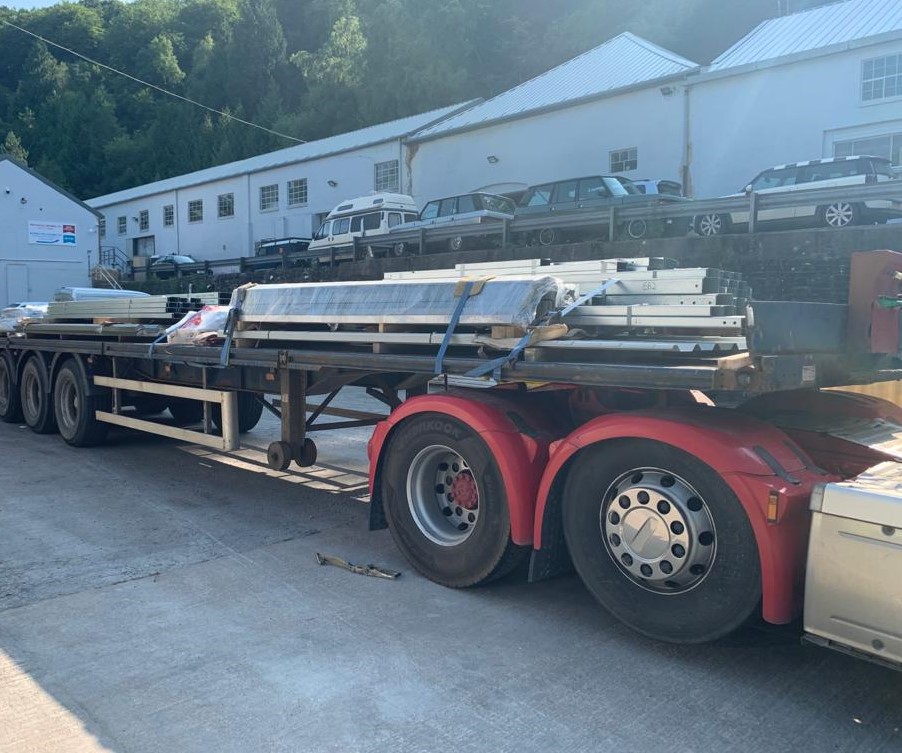 worker-3 steel building transport