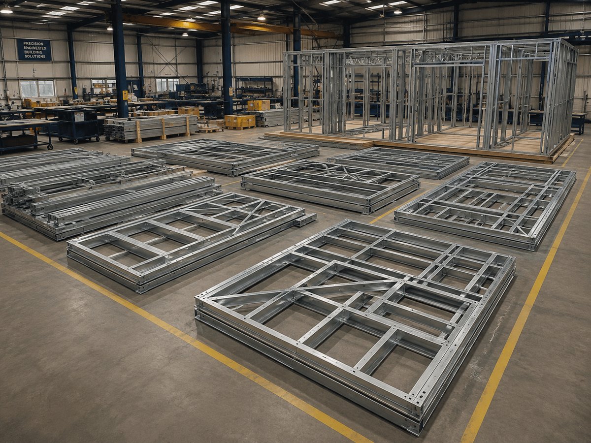 Light Gauge Steel Buildings commercial prefabricated light gauge steel building sections factory