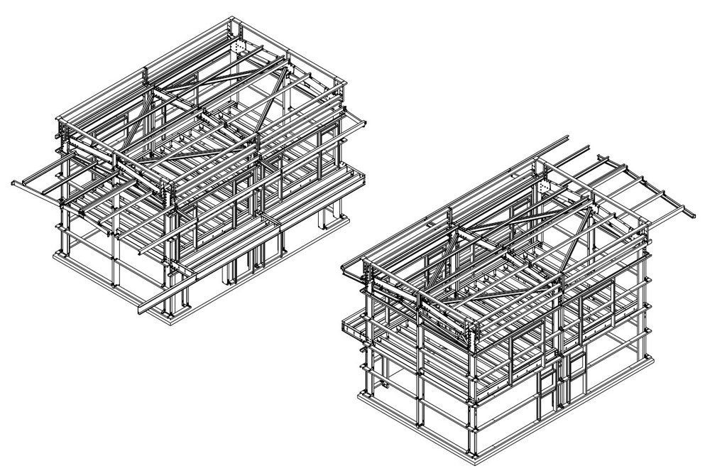 Steel Building Gallery commercial multi storey steel frame design model