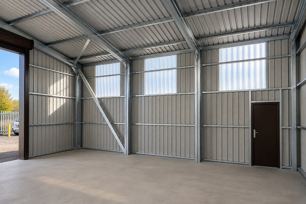 What’s Included With Your Steel Building? commercial steel building clear wall lights