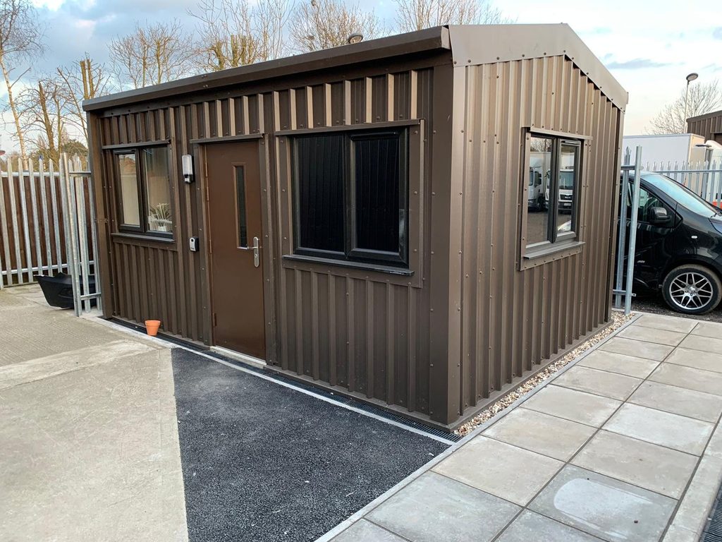 esb steel building pedestrian door windows access